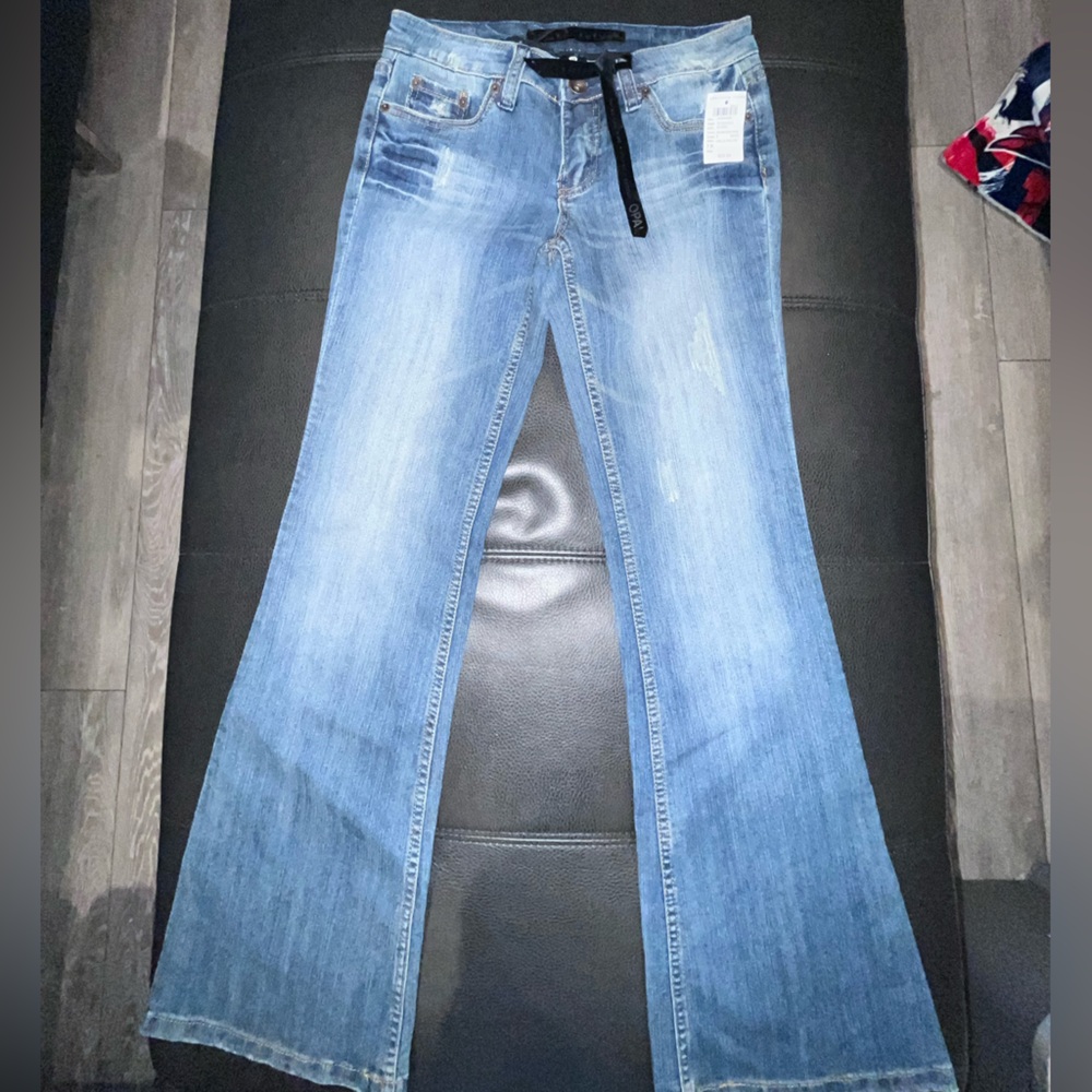 NWT Y2K Vintage Refuge Charlotte Russe Bootcut Low rise denim Jeans Size 7R